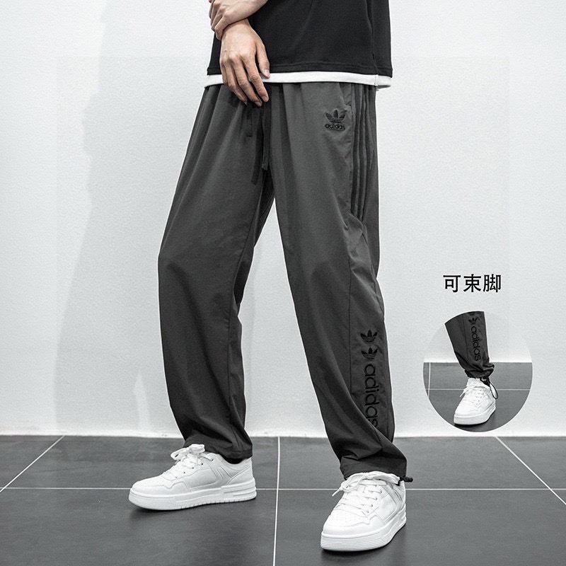 【季得運動】牛奶般絲滑！夏季輕盈透氣情侶款男女同款 Adidas男士休閒運動褲 *M-3XL 。250812B-規格圖8