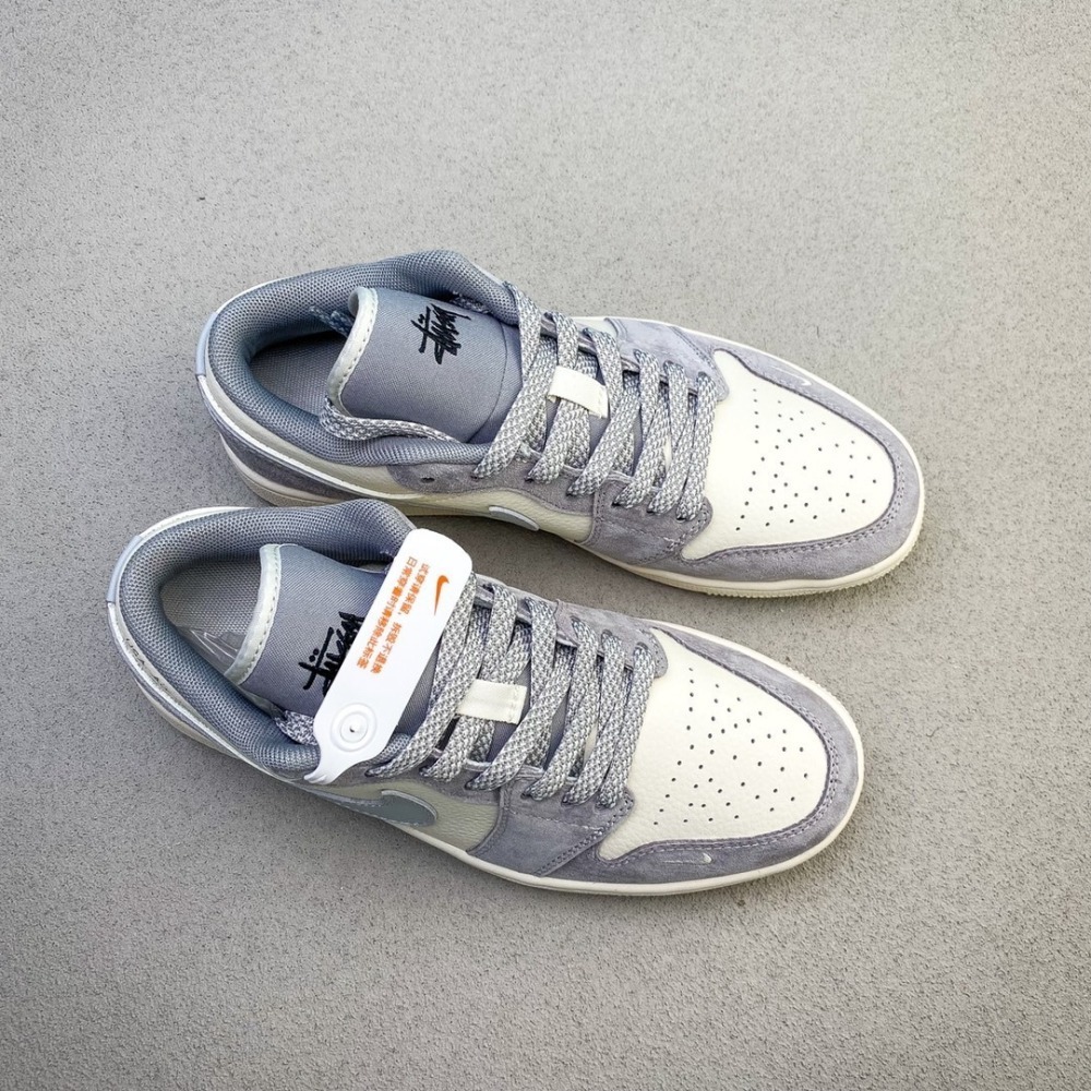 【季得運動】Nike Jordan Air Jordan 斯圖西聯名－米灰雙拼 *EU36-45。250816D-細節圖2