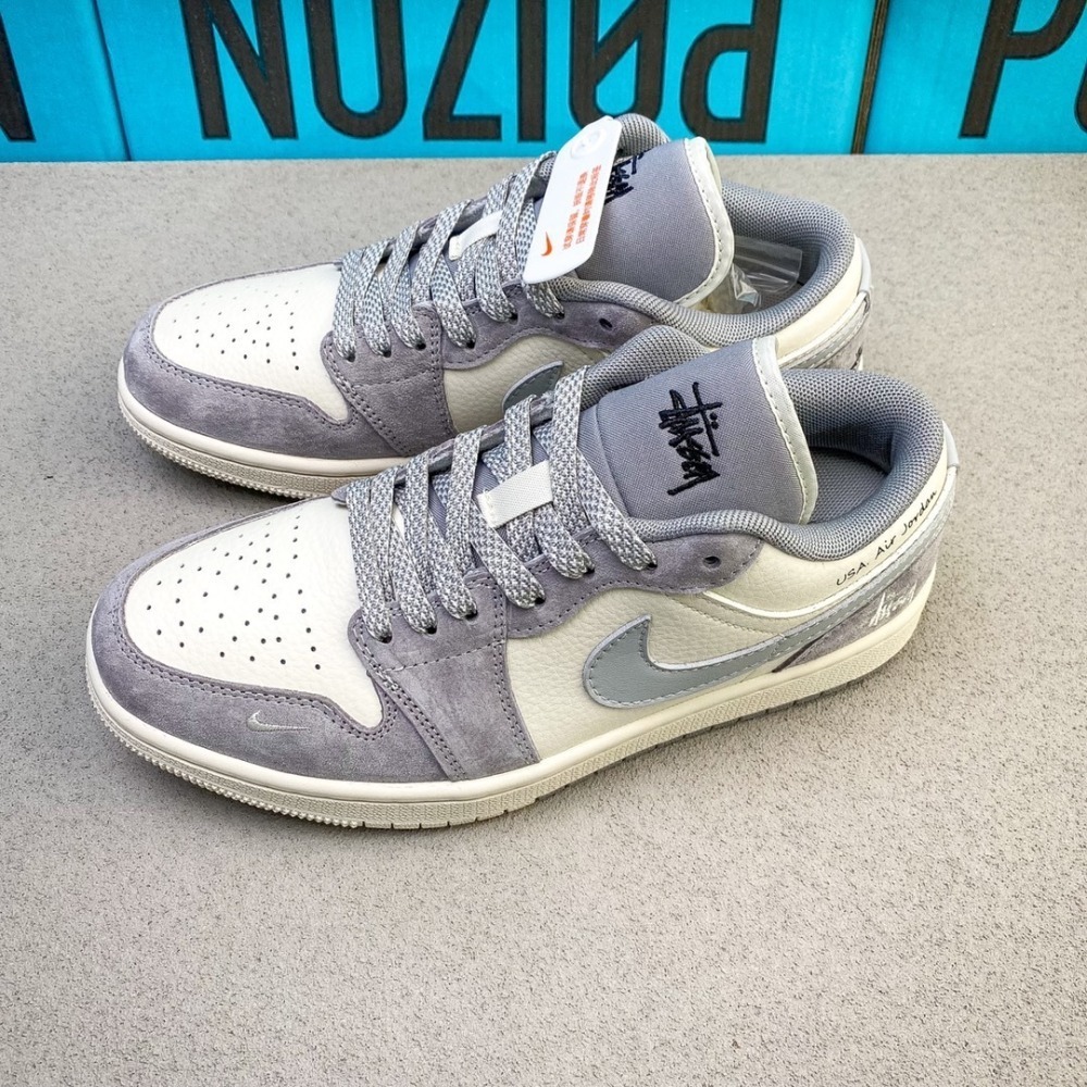 【季得運動】Nike Jordan Air Jordan 斯圖西聯名－米灰雙拼 *EU36-45。250816D-細節圖8
