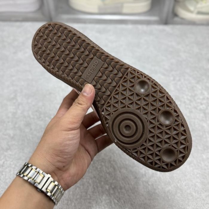【季得運動】 Adidas Samba Vegan OG 森巴舞系列 德訓運動鞋 粉白*36-45。51028D-細節圖7