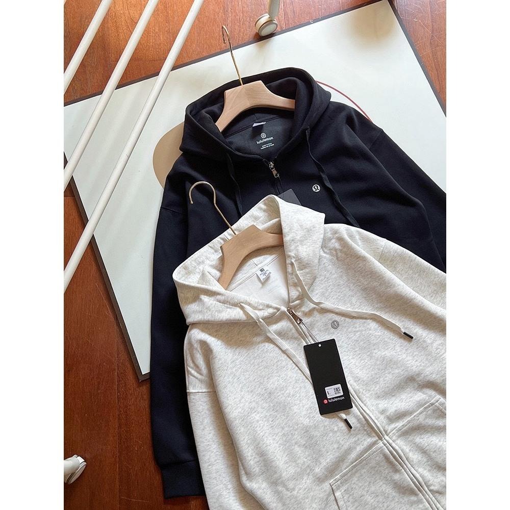 【季得運動】lululemon 連帽外套 黑 白 *S-3XL。50925C-細節圖2