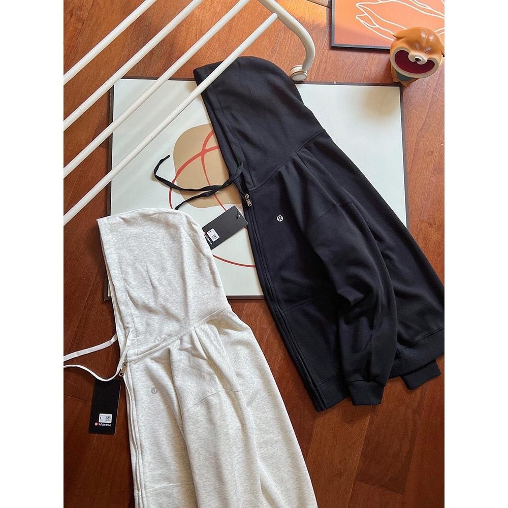 【季得運動】lululemon 連帽外套 黑 白 *S-3XL。50925C-細節圖3