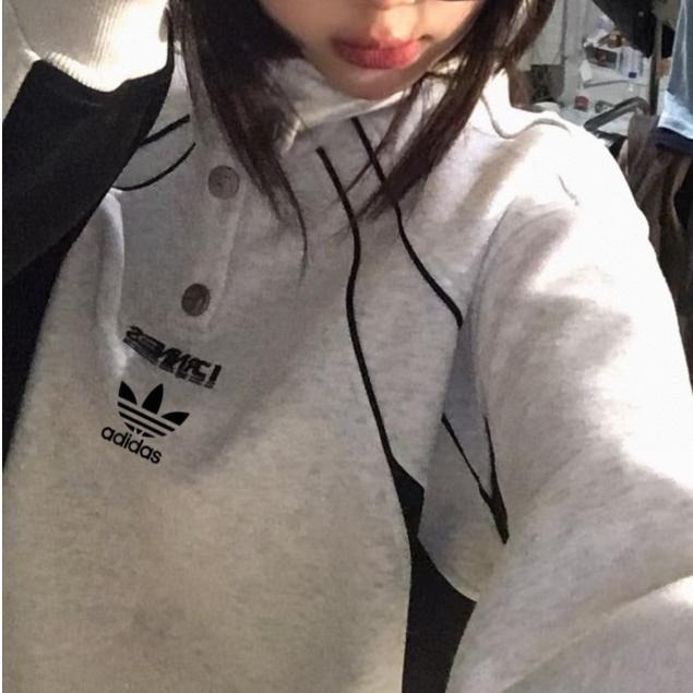 【季得運動】Adidas多紐扣美式落肩男女同款連帽設計感外套*L-2XL。51039C-細節圖6