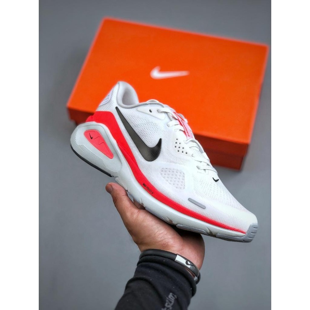 【季得運動】NIKE STRUCTURE 26代登月系列網透面氣 訓跑練步鞋 紅白*EU36-45。51055D-細節圖2