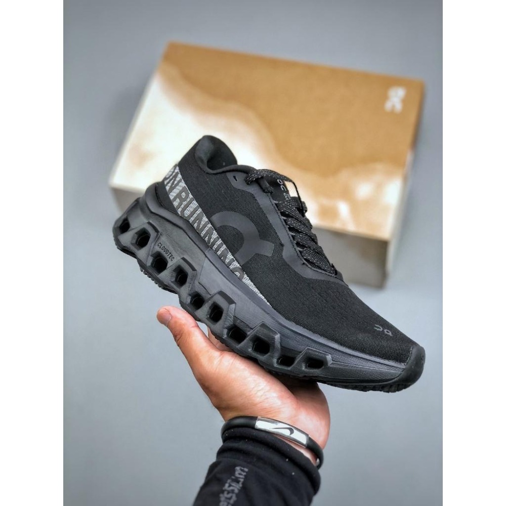 【季得運動】On 昂跑Cloudmonster 2 透氣運動鞋跑步鞋 黑色 *EU36-45。509122D-細節圖2