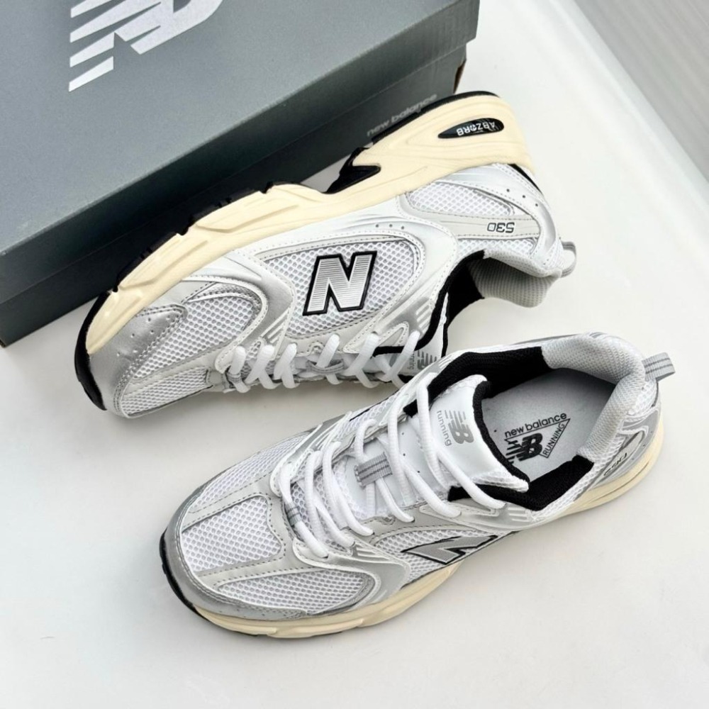 【季得運動】New balance 男女復古風老爹鞋 銀白 *EU36-44。50936D-細節圖4