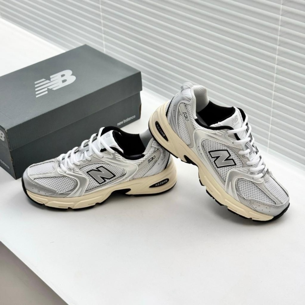 【季得運動】New balance 男女復古風老爹鞋 銀白 *EU36-44。50936D-細節圖5