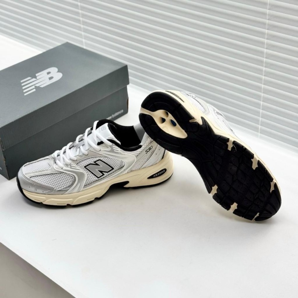 【季得運動】New balance 男女復古風老爹鞋 銀白 *EU36-44。50936D-細節圖7