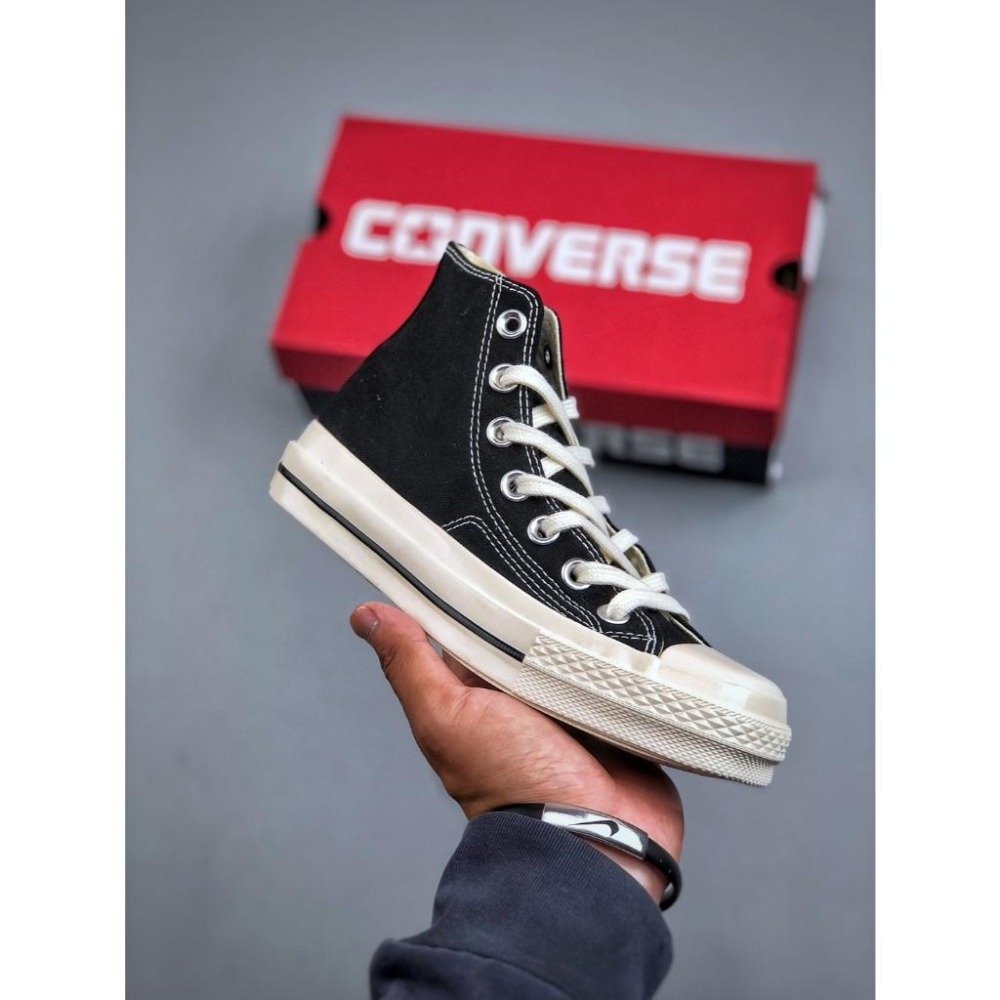【季得運動】Converse Japan 全新「Square Toe」系列 高筒帆布鞋 黑色 *EU35-44。5091-細節圖2