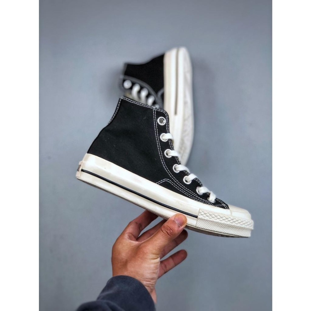【季得運動】Converse Japan 全新「Square Toe」系列 高筒帆布鞋 黑色 *EU35-44。5091-細節圖3