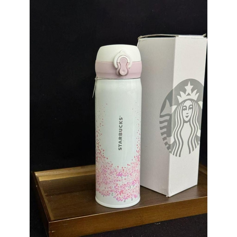 【季得運動】Starbucks 星巴克 櫻花不鏽鋼保溫杯＊500ML。50804A-細節圖3