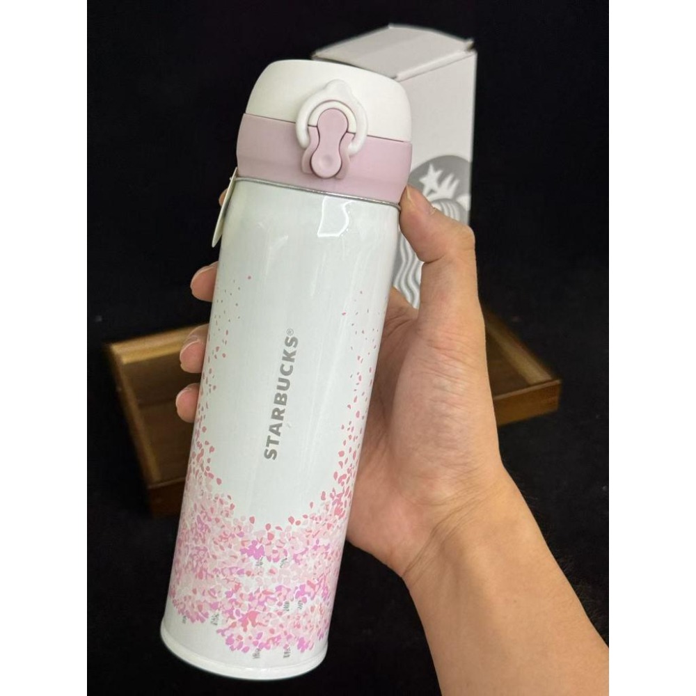 【季得運動】Starbucks 星巴克 櫻花不鏽鋼保溫杯＊500ML。50804A-細節圖4