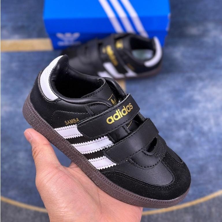 【季得運動】Adidas Originals Samba Vegan OG 兒童運動板鞋 童鞋 黑色*EU22-37。5-細節圖2