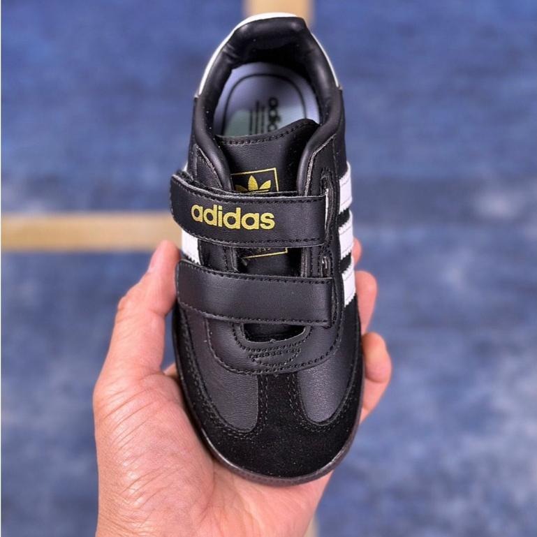 【季得運動】Adidas Originals Samba Vegan OG 兒童運動板鞋 童鞋 黑色*EU22-37。5-細節圖3