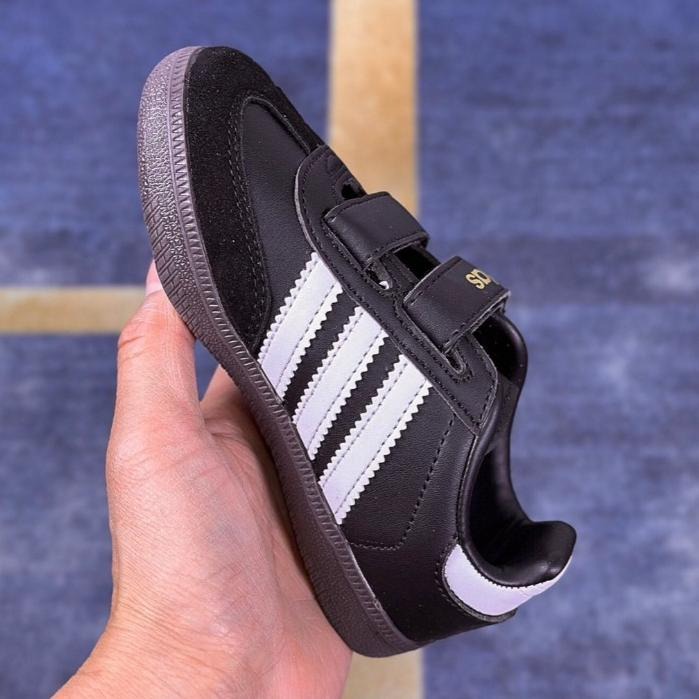 【季得運動】Adidas Originals Samba Vegan OG 兒童運動板鞋 童鞋 黑色*EU22-37。5-細節圖4