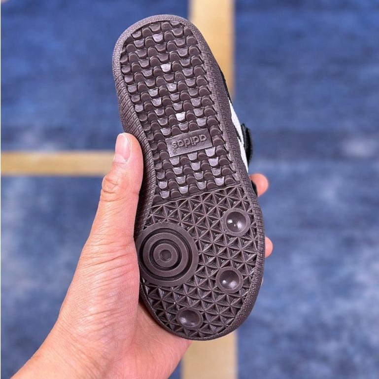 【季得運動】Adidas Originals Samba Vegan OG 兒童運動板鞋 童鞋 黑色*EU22-37。5-細節圖6