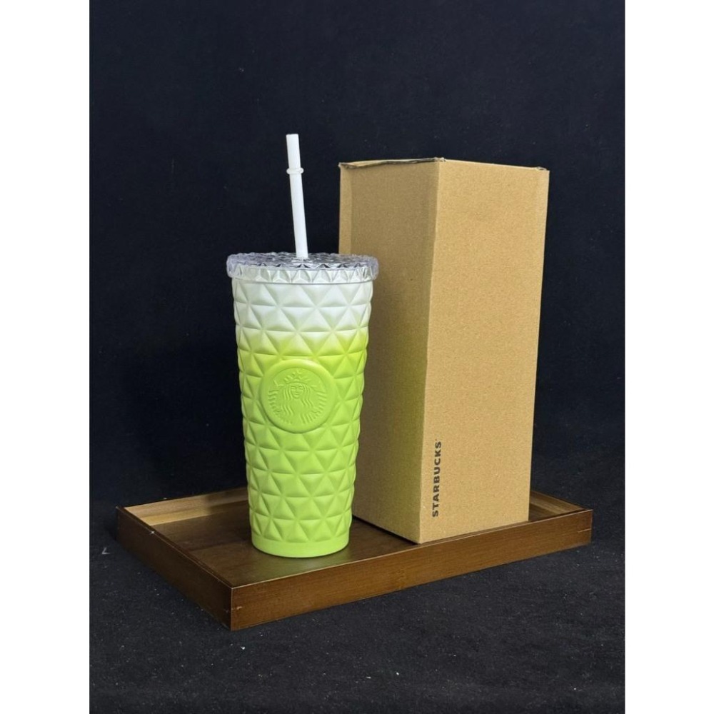 【季得運動】Starbucks 星巴克 菱格紋不鏽鋼吸管保溫杯 7款＊591ML。50816A-細節圖6