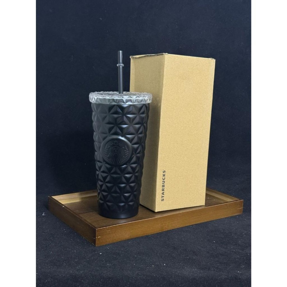 【季得運動】Starbucks 星巴克 菱格紋不鏽鋼吸管保溫杯 7款＊591ML。50816A-細節圖7