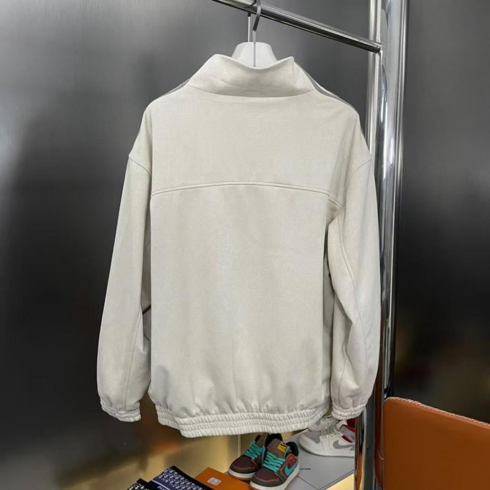 【季得運動】Adidas originals 蛇年限定新中式盤扣麂皮立領唐裝國風外套 白色 *S-XL。50978C-細節圖3