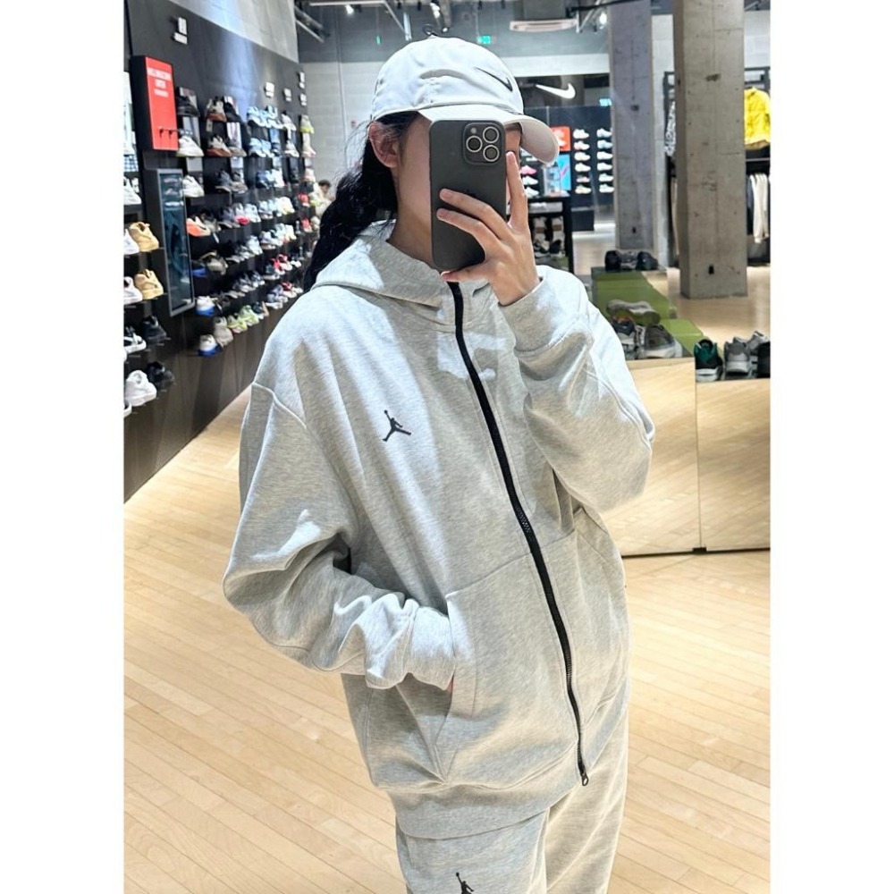 【季得運動】NBA Jayson Tatum同款 jordan 基礎外套 黑 灰 *M-2XL 。50981C-細節圖7