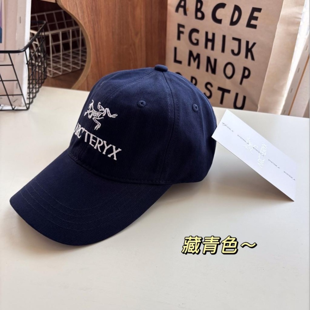 【季得運動】始祖鳥 經典款 棒球帽 鴨舌帽 *黑 藏青 卡其 灰 。50997E-細節圖4