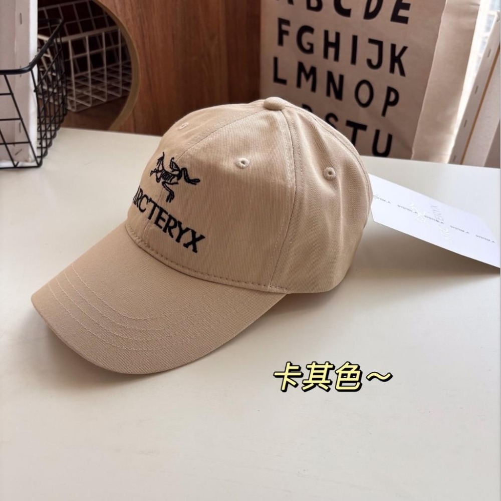 【季得運動】始祖鳥 經典款 棒球帽 鴨舌帽 *黑 藏青 卡其 灰 。50997E-細節圖5