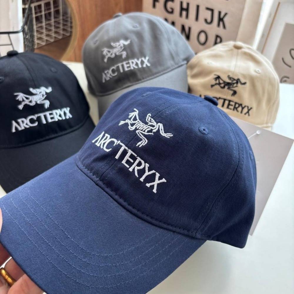 【季得運動】始祖鳥 經典款 棒球帽 鴨舌帽 *黑 藏青 卡其 灰 。50997E-細節圖8