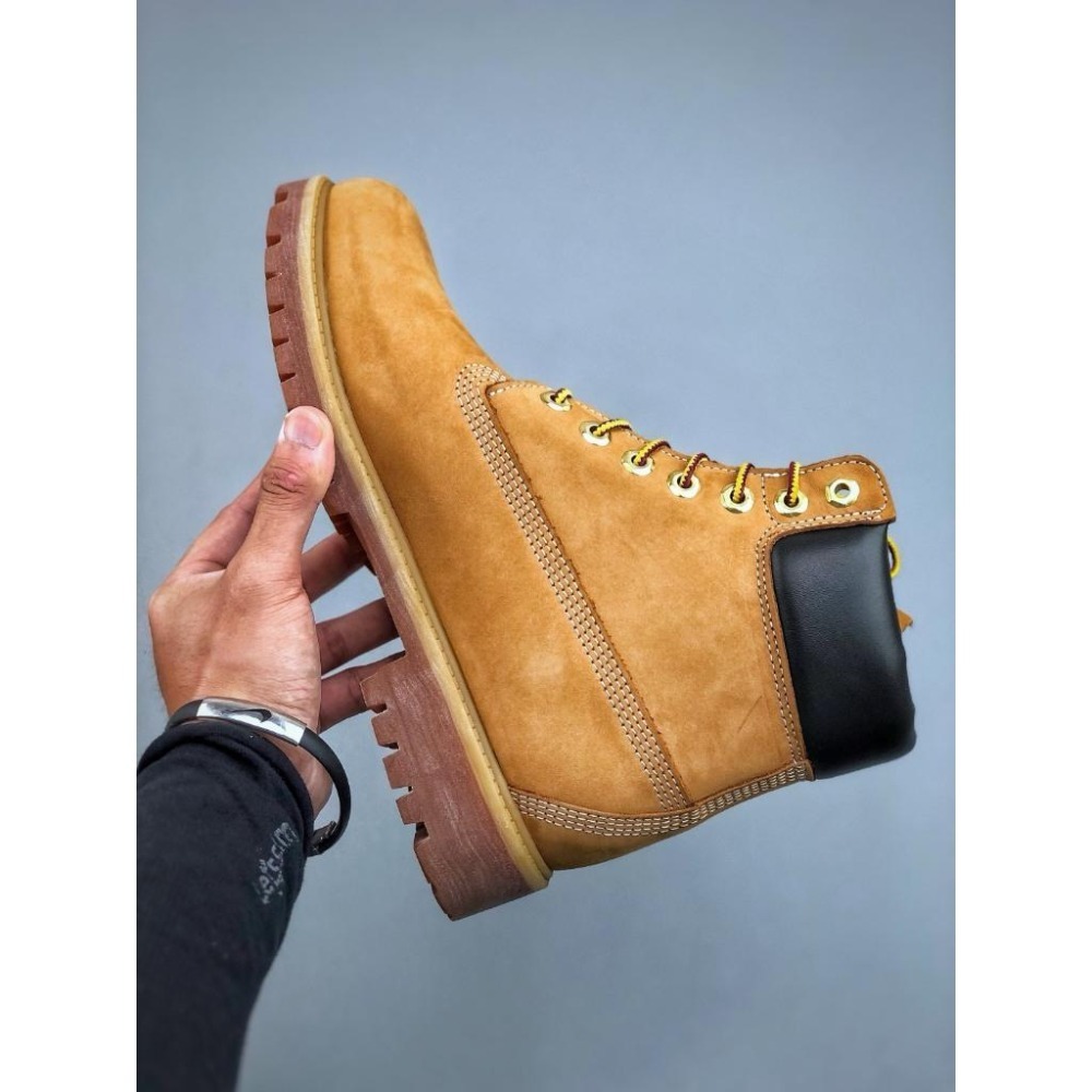 【季得運動】Timberland 經典款土黃色男女款中筒防水休閒牛皮馬丁鞋＊EU 35.5~45。50812D-細節圖2