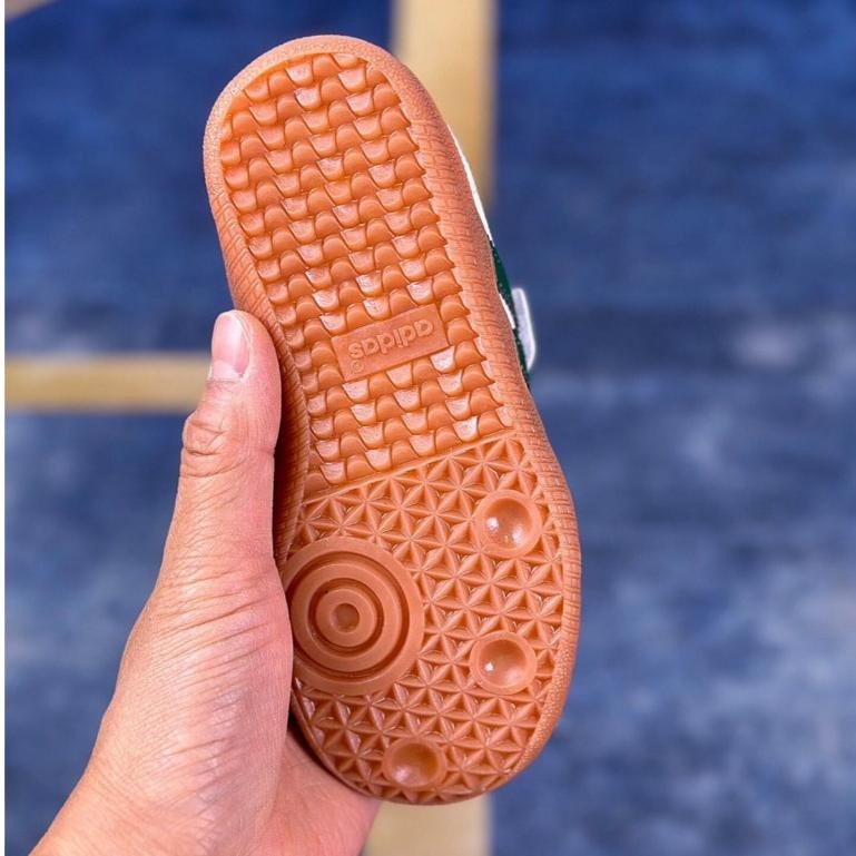 【季得運動】Adidas Originals Samba Vegan兒童運動鞋 白綠色*EU22-37。51021D-細節圖4