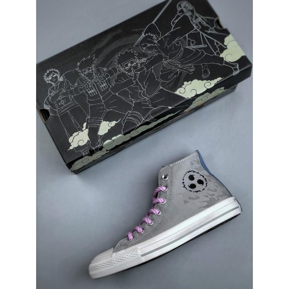 【季得運動】Converse火影忍者聯名x 佐助 中筒帆布鞋 *EU35-44。50904D-細節圖5