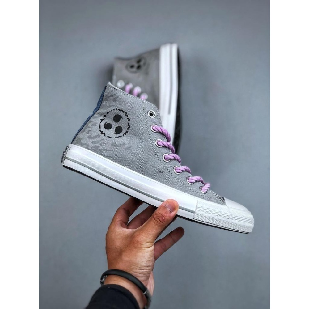 【季得運動】Converse火影忍者聯名x 佐助 中筒帆布鞋 *EU35-44。50904D-細節圖6