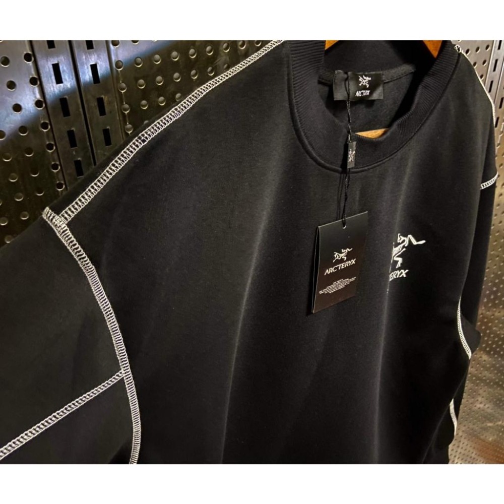 【季得運動】始祖鳥/ARC＇TERYX秋季新款撞色線條重磅圓領寬鬆版型 *M-XL。50986C-細節圖8