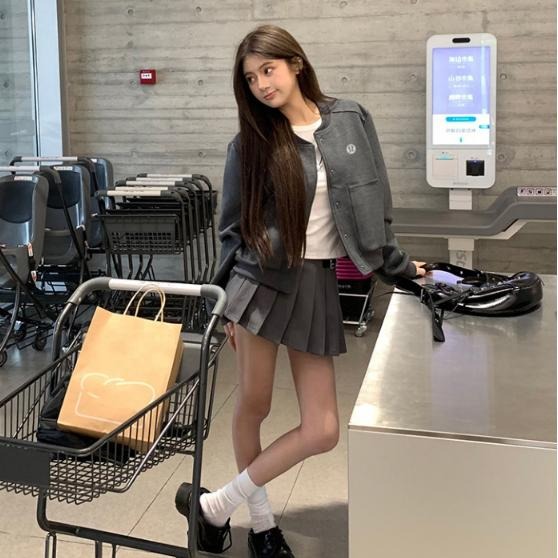 【季得運動】Lululemon 棒球外套 灰色＊S~L。50983C-細節圖6