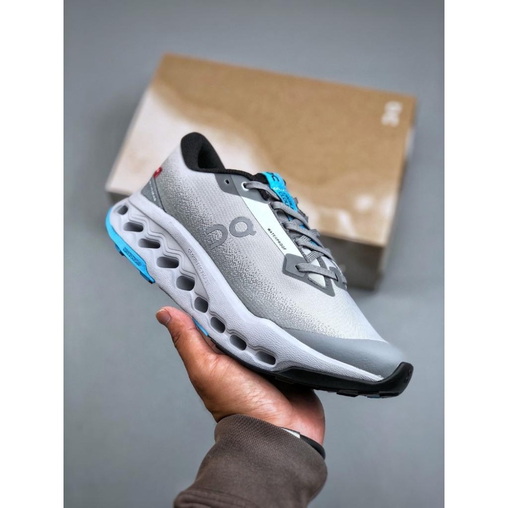 【季得運動】On Cloudsurfer Trail 2 WP 全新訓練運動鞋 灰藍 *EU36-45。509138D-細節圖2