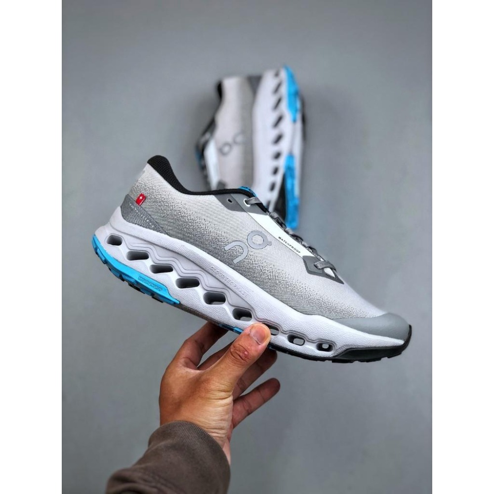 【季得運動】On Cloudsurfer Trail 2 WP 全新訓練運動鞋 灰藍 *EU36-45。509138D-細節圖3