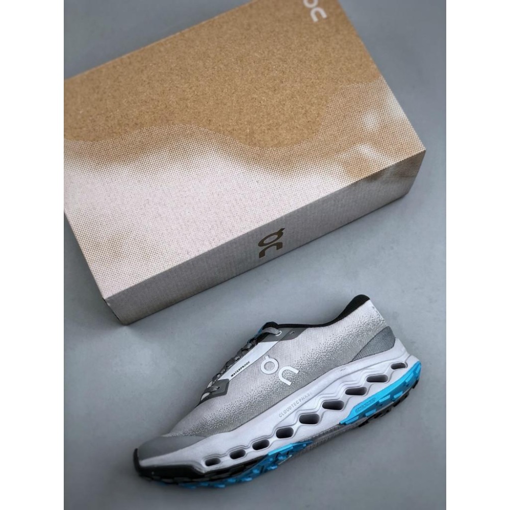 【季得運動】On Cloudsurfer Trail 2 WP 全新訓練運動鞋 灰藍 *EU36-45。509138D-細節圖4