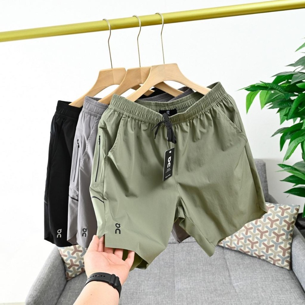 【季得運動】On昂跑男款舒適透氣多功能運動短褲 黑 灰 綠 *M-3XL。50952B-細節圖2