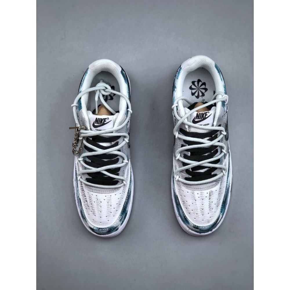 【季得運動】Nike Court  Vision Lo 復古休閒運動板鞋＊US 5.5~11。50808D-細節圖5