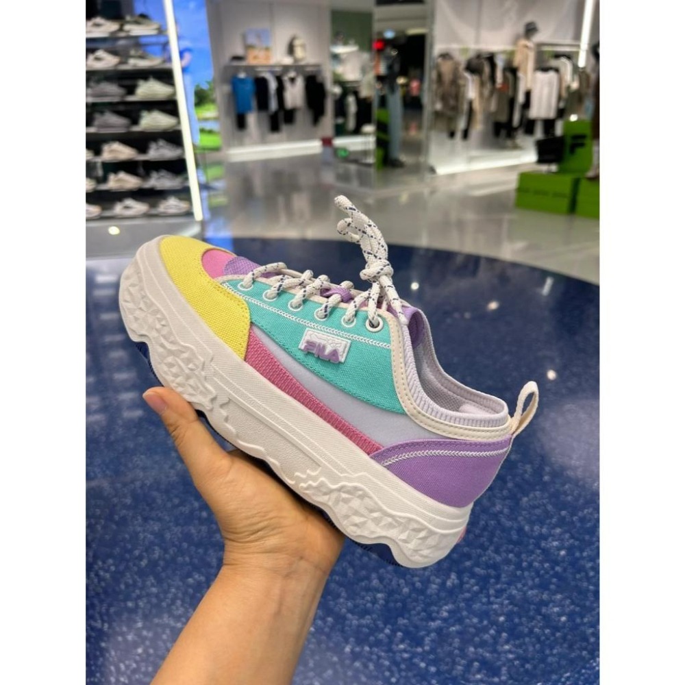 【季得運動】女款楊冪同款|FILA女鞋岩石鞋帆布鞋厚底鞋子運動鞋休閒鞋 *EU35.5-45。250839D-細節圖4