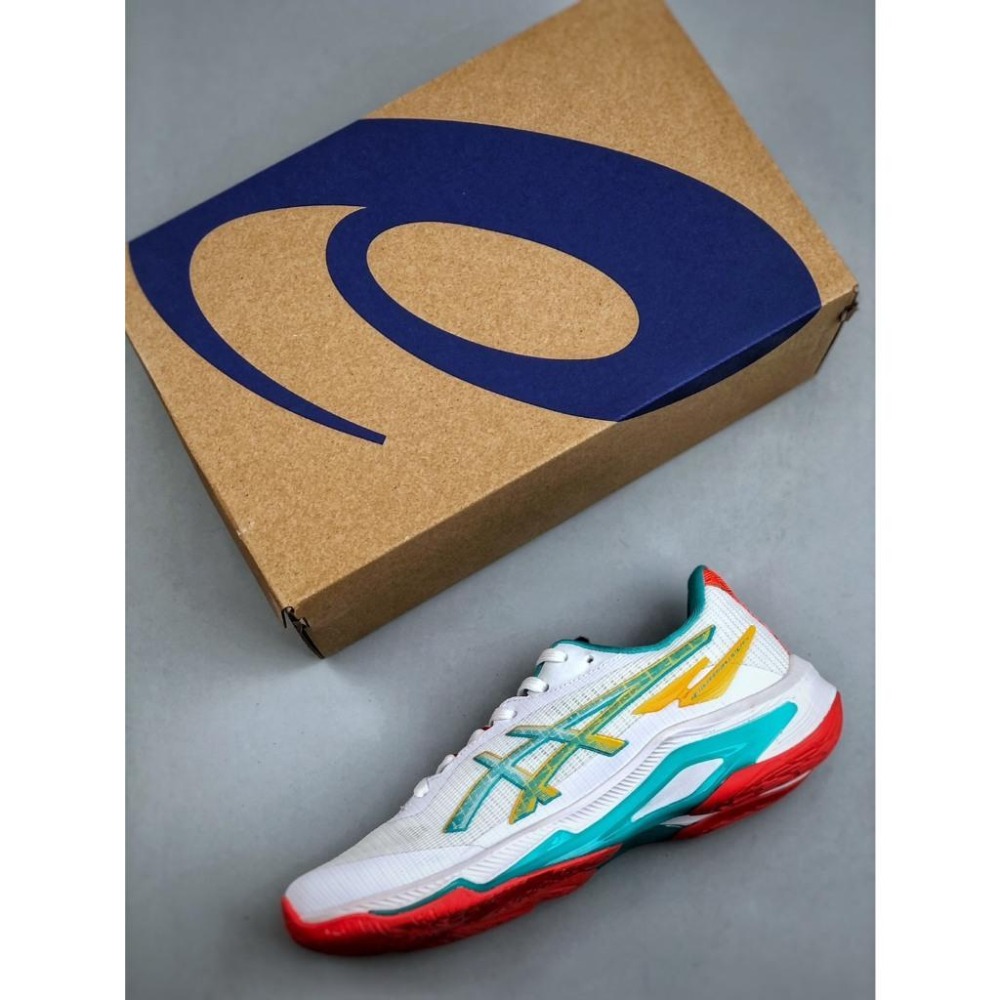 【季得運動】ASICS NETBURNER BALLISTIC FF 4 訓練鞋 白綠 *EU36-46。509129D-細節圖4