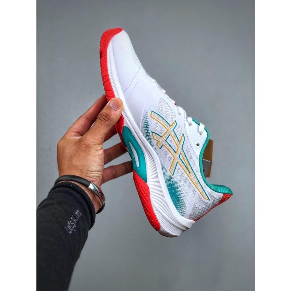 【季得運動】ASICS NETBURNER BALLISTIC FF 4 訓練鞋 白綠 *EU36-46。509129D-細節圖5