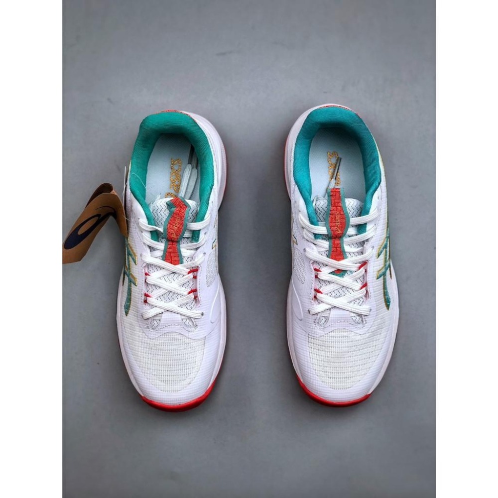 【季得運動】ASICS NETBURNER BALLISTIC FF 4 訓練鞋 白綠 *EU36-46。509129D-細節圖7