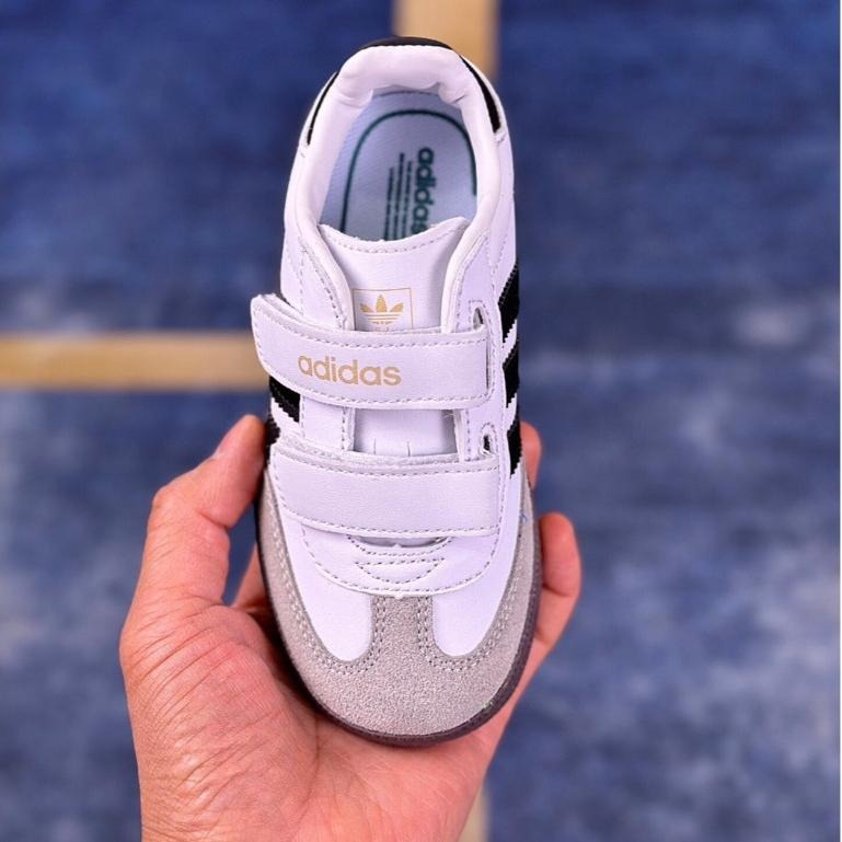 【季得運動】Adidas Originals Samba Vegan OG 童鞋 白色*EU22-37。51020D-細節圖3