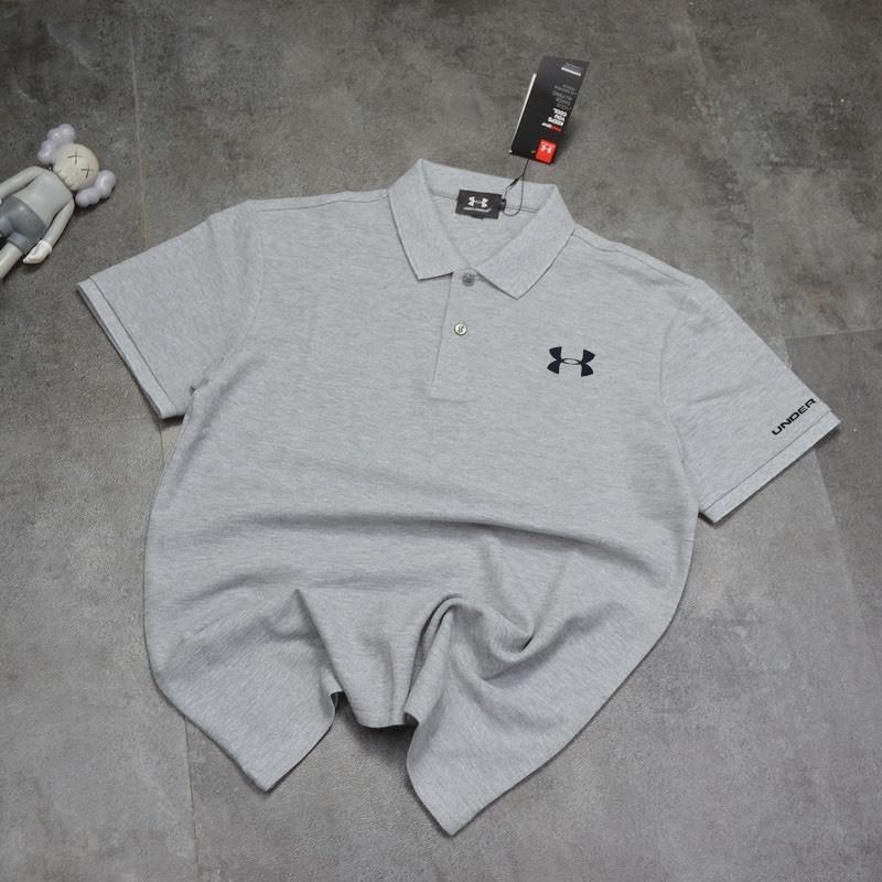 【季得運動】UA/安德瑪男士商務純色翻領POLO衫 黑白灰*M-4XL。50991C-細節圖4