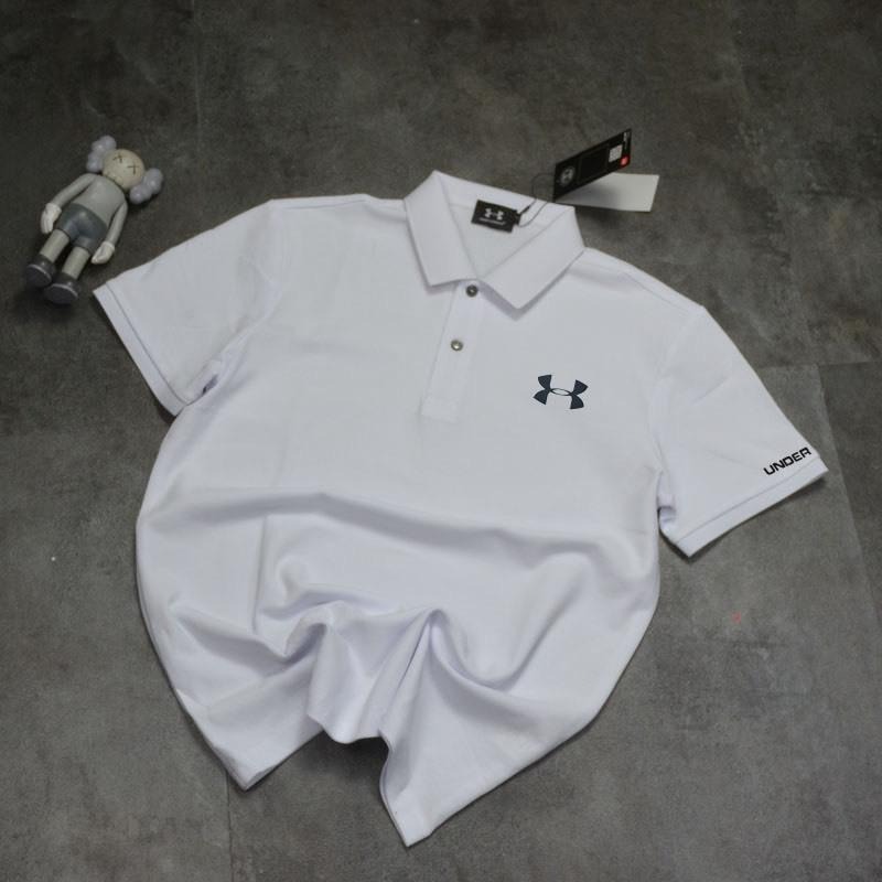 【季得運動】UA/安德瑪男士商務純色翻領POLO衫 黑白灰*M-4XL。50991C-細節圖5