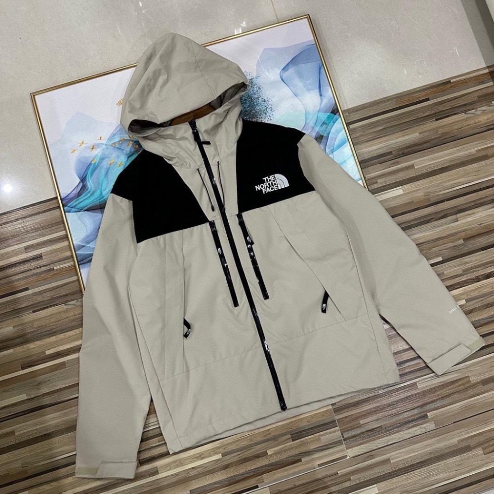 【季得運動】THE NORTH FACE 25年新款防潑水防風刺繡衝鋒外套 黑色 卡其＊M-2XL。50801C-細節圖3