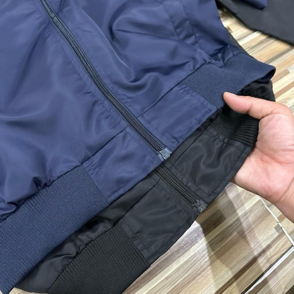 【季得運動】Air Jordan 25年新款棒球領刺繡LOGO外套 黑色 藍色＊M-2XL。50902C-細節圖8