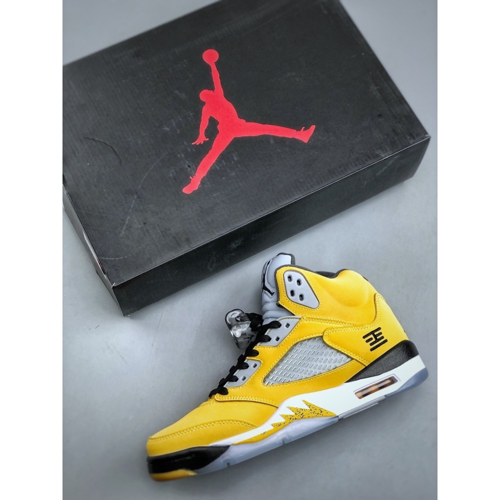 【季得運動】AIR JORDAN 5 RETRO SNGL DY AJ5 防滑籃球鞋 黃色*EU39-47。51248D-細節圖2