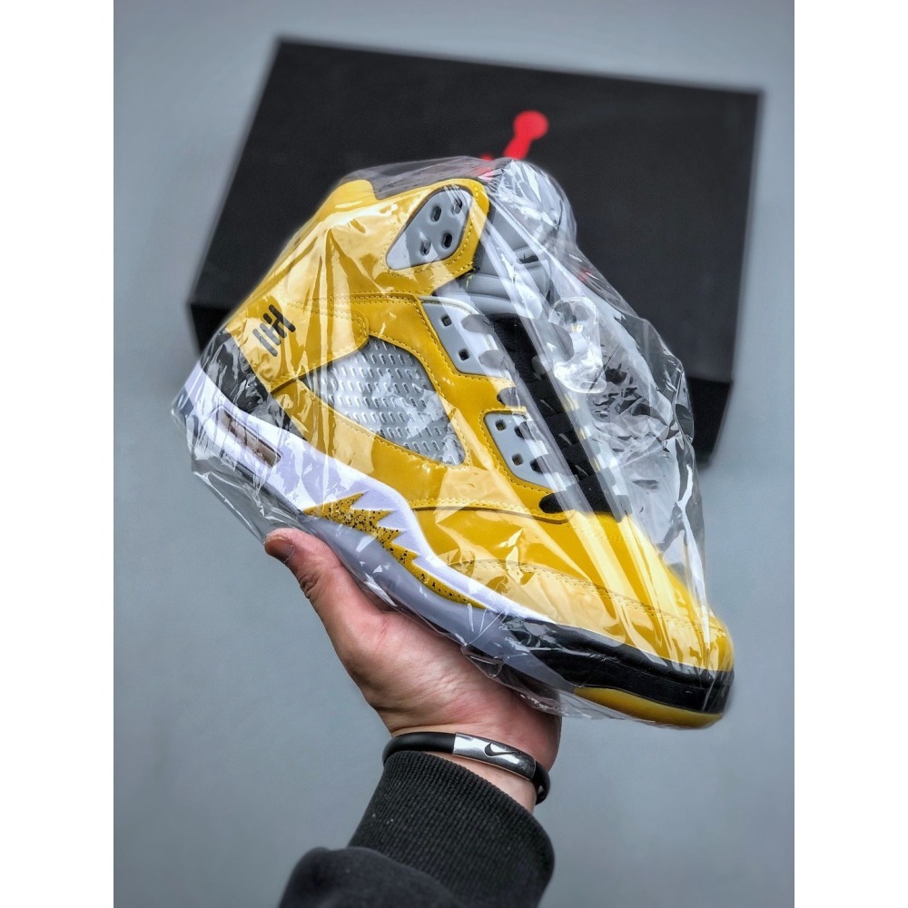 【季得運動】AIR JORDAN 5 RETRO SNGL DY AJ5 防滑籃球鞋 黃色*EU39-47。51248D-細節圖3