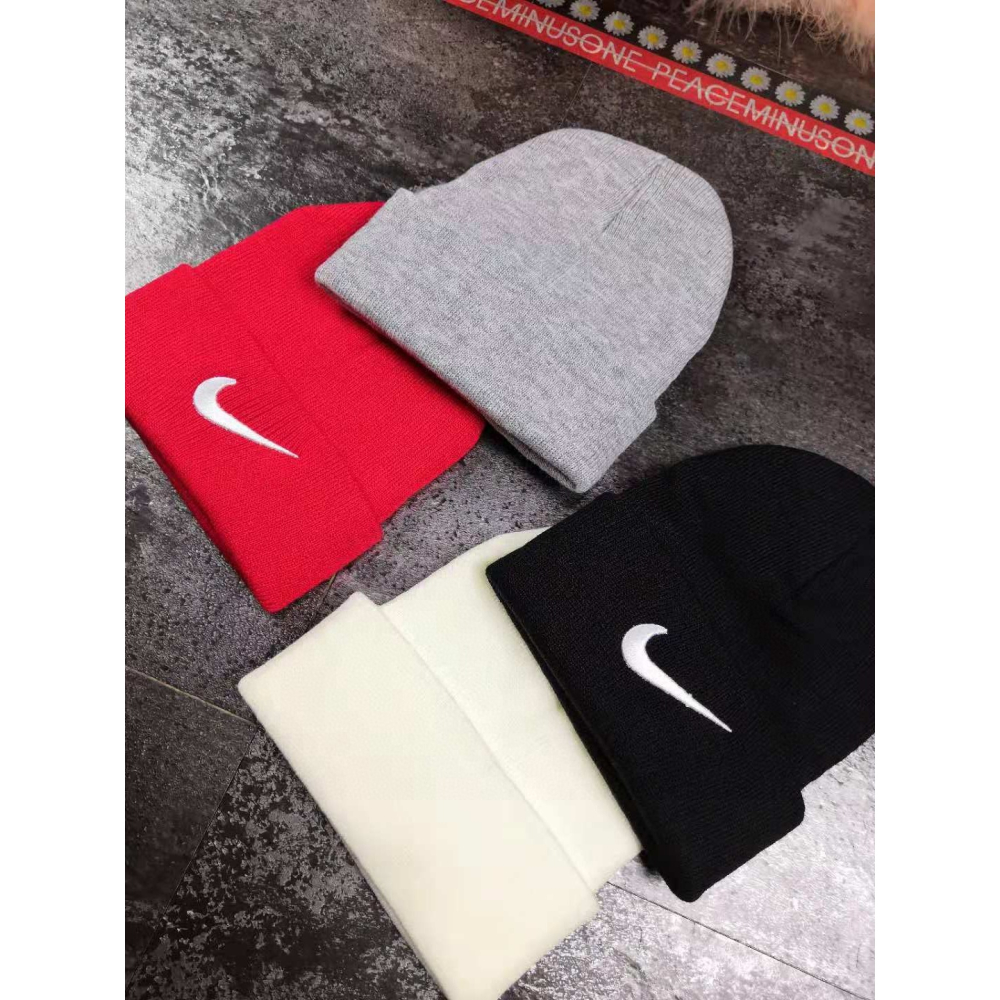 【季得運動】NIKE基本款 冷帽/毛帽 *黑 白 灰 紅。51214E-細節圖5